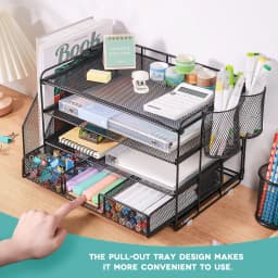 Livhil Desktop Organizer 4 Tier Desk Organizers - Thumbnail 6