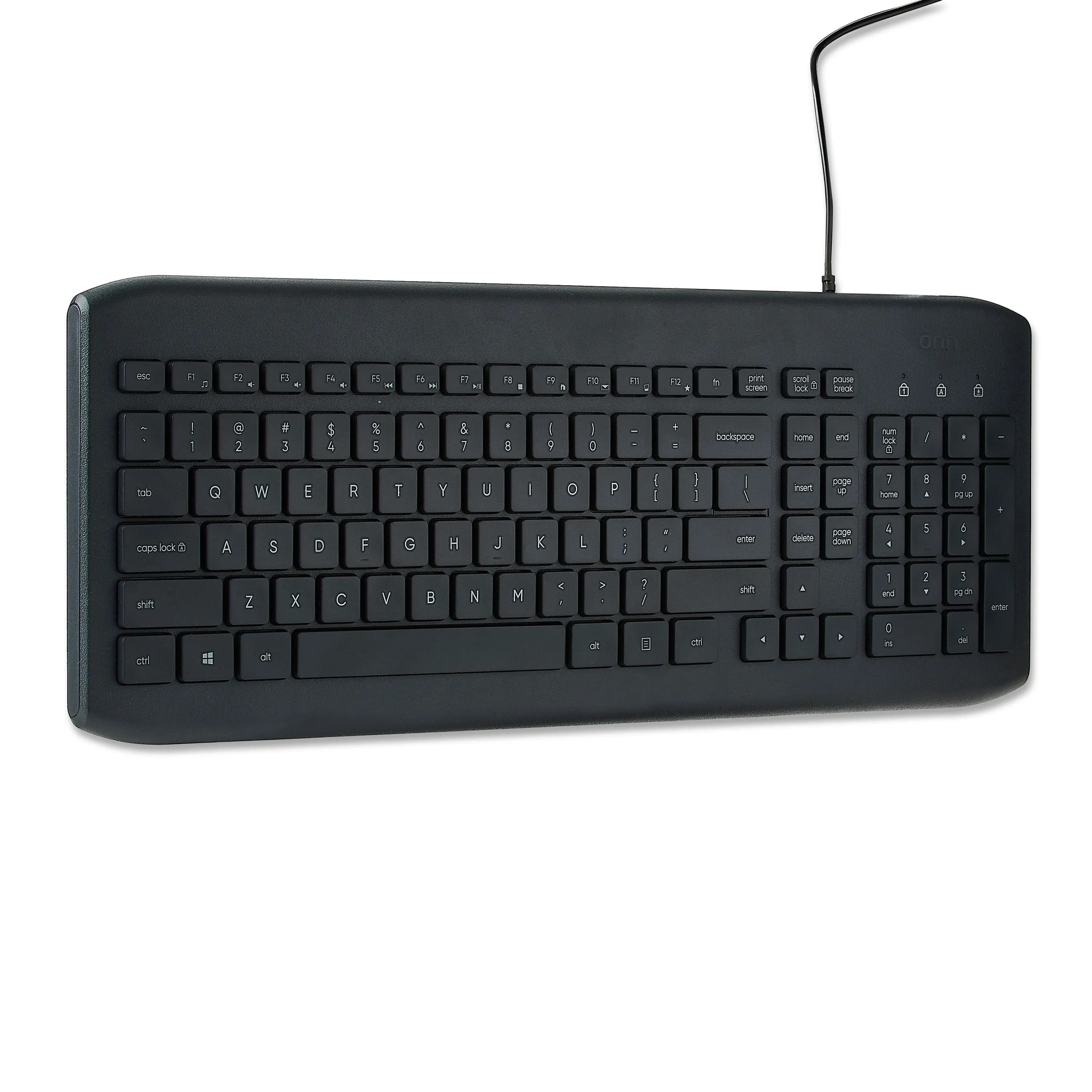 Onn USB Computer Keyboard with 104 Keys 5 Ft Cable