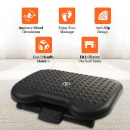 Adjustable Under Desk Footrestergonomic Foot Stool - Thumbnail 8
