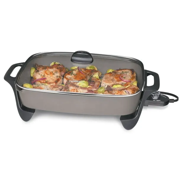 Presto 16 Ceramic Electric Skillet with Glass