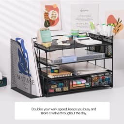 Livhil Desktop Organizer 4 Tier Desk Organizers - Thumbnail 5