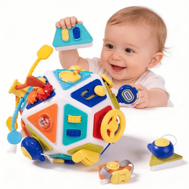Savejoy 22 in 1 Montessori Activity Cubebaby Busy