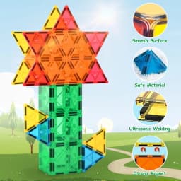 Magnetic Tiles for Kidseducational Magnetic - Thumbnail 6