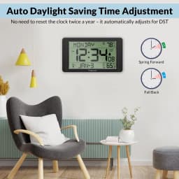 Geevon 108 Atomic Clock with Indoor Outdoor - Thumbnail 5