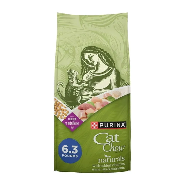 Purina Cat Chow Naturals, Indoor Dry Cat Food, Chicken & Turkey, 6.3 lb Bag