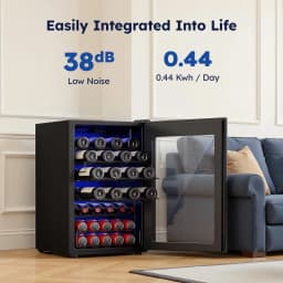 Simzlife 45 Bottle Wine Cooler Refrigeratorbuilt - Thumbnail 6