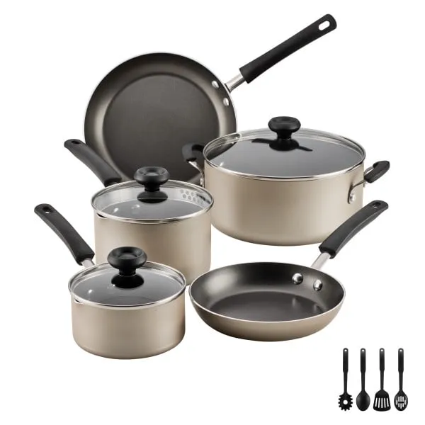 Farberware Easy Clean 12 Pcs Nonstick Cookware Set