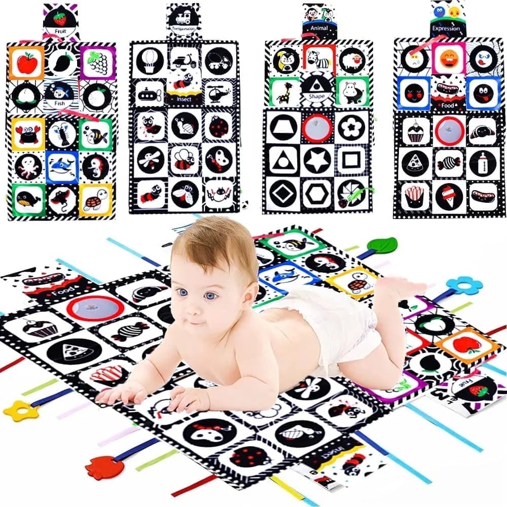 Baby Toys 0 6 Months Tummy Time Crinkle Toys