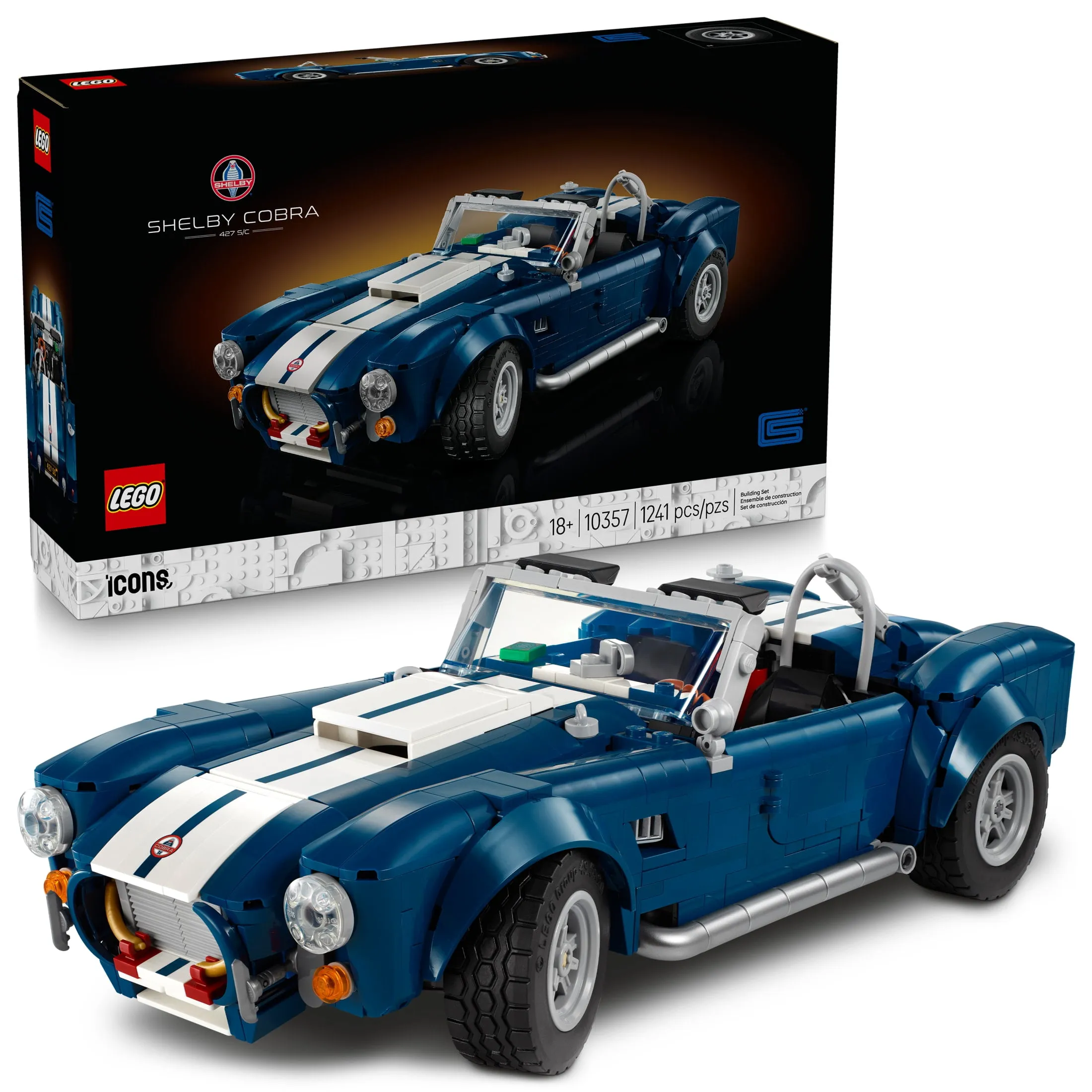 Lego Icons Shelby Cobra 427 Sc Car Building Set
