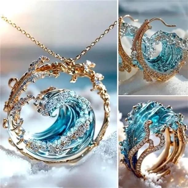 Oath Jewelry Set Necklace Earrings Ring Jewelry