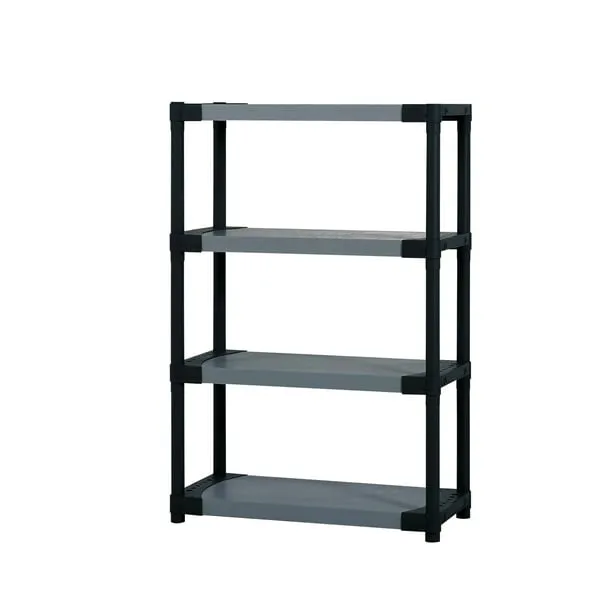 Grosfillex 42PLASTIC Resin 4 Tier Shelving Unit