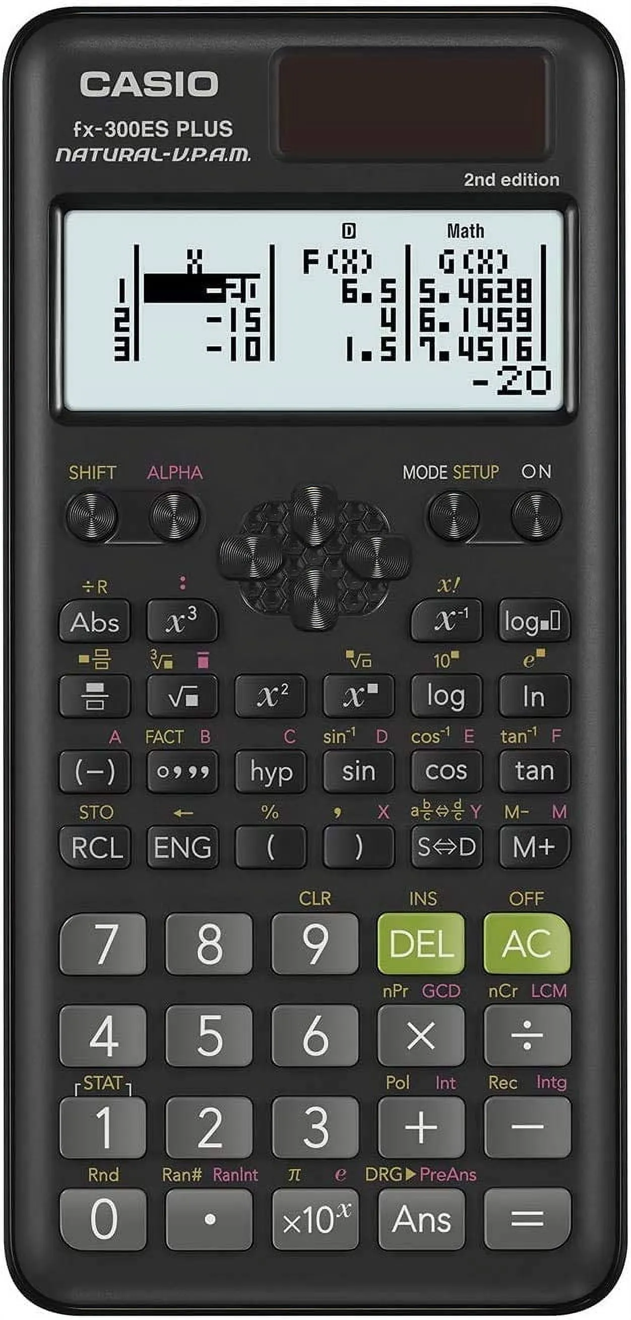fx-300ES Plus 2nd Edition Standard Scientific Calculator | 262 Functions, Natural Textbook Display | Ideal for Middle S