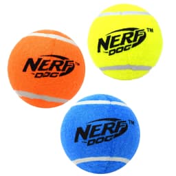 Nerf Dog Squeak Tennis Ball Dog Toy 25 Inch 3 Pack - Thumbnail 1