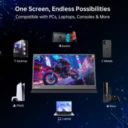 156 Inch Portable Monitor 1080P Fhd Ips Gaming - Thumbnail 2
