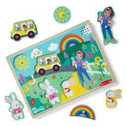 Ms. Rachel Melissa and Doug Wooden Song Peg Puzzle - Thumbnail 1