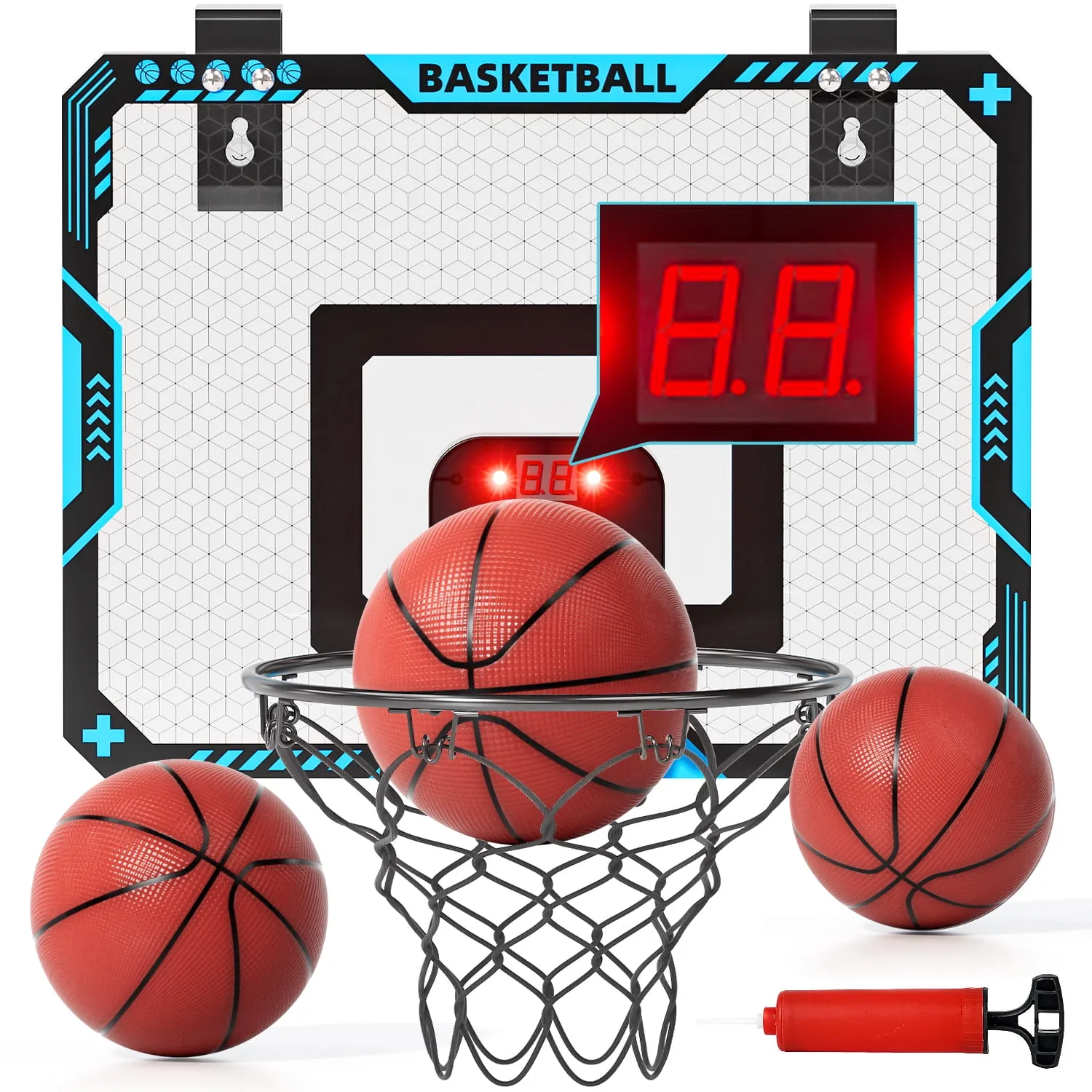 Basketball Hoop Indoor with Scoring Foldable Over