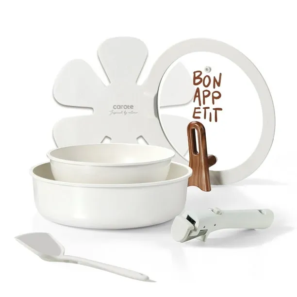 Carote 6 Pcs Ceramic Nonstick Pot and Pan Set