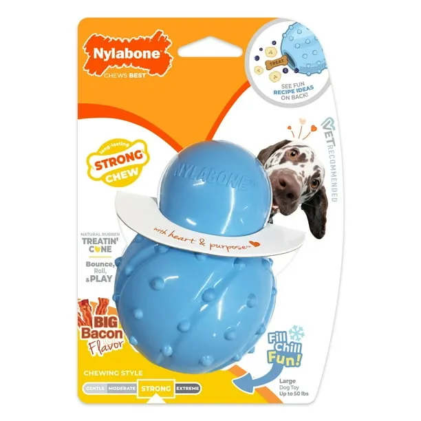 Nylabone Strong Chew Rubber Stuffable Cone Dog