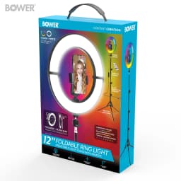 Bower 12 Foldable Ring Light with Adjustable Stand - Thumbnail 9