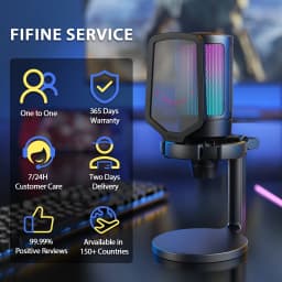 Fifine Gaming Microphone for Pc Computer Ps5 Ps4 - Thumbnail 9