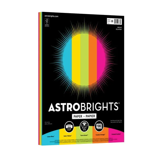 Astrobrights Color Paper 85 X 11 24 Lb89 Gsm 5