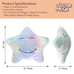 Lovehugs Musical Star Pillow Light Up Toy Sensory - Thumbnail 5