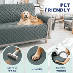 Gped Reversible Sofa Cover Water Resistant Couch - Thumbnail 6