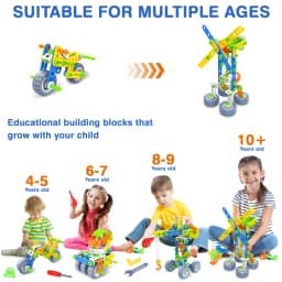 Moontoy 12 in 1 Stem Toys for 4 5 6 7 8 Year Old - Thumbnail 4