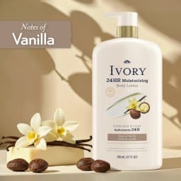 Ivory Body Lotion Notes of Vanilla Scent 27 Fl Oz - Thumbnail 4