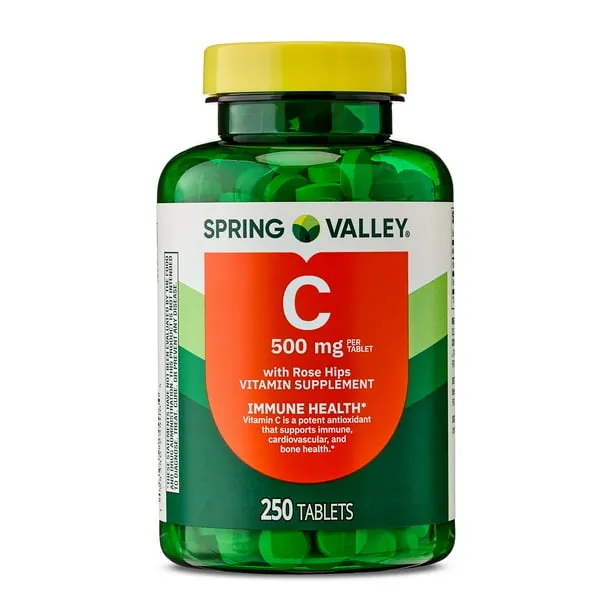 Spring Valley Vitamin C with Rose Hips 500 Mg 250