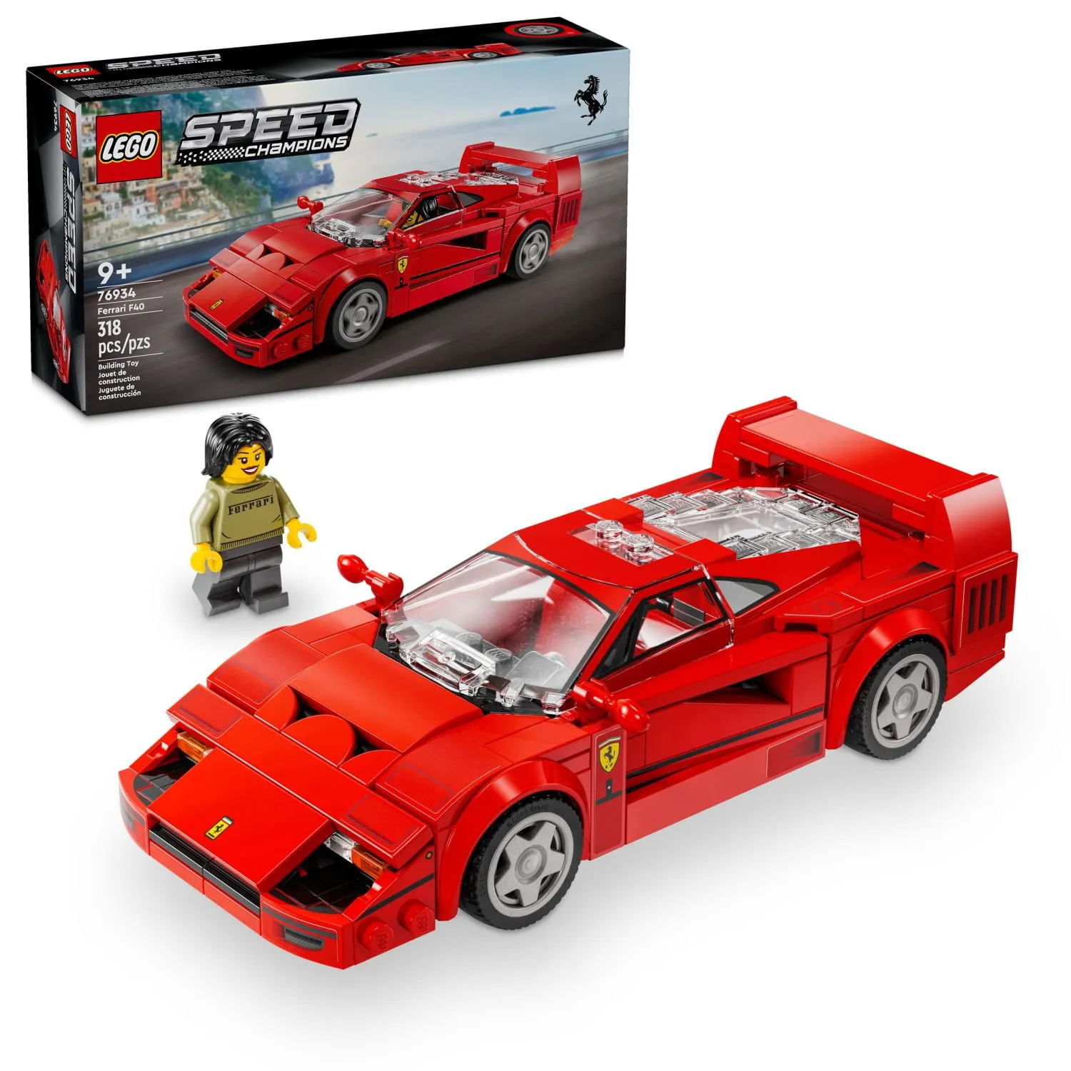 Lego Speed Champions Ferrari F40 Supercar Toy Car