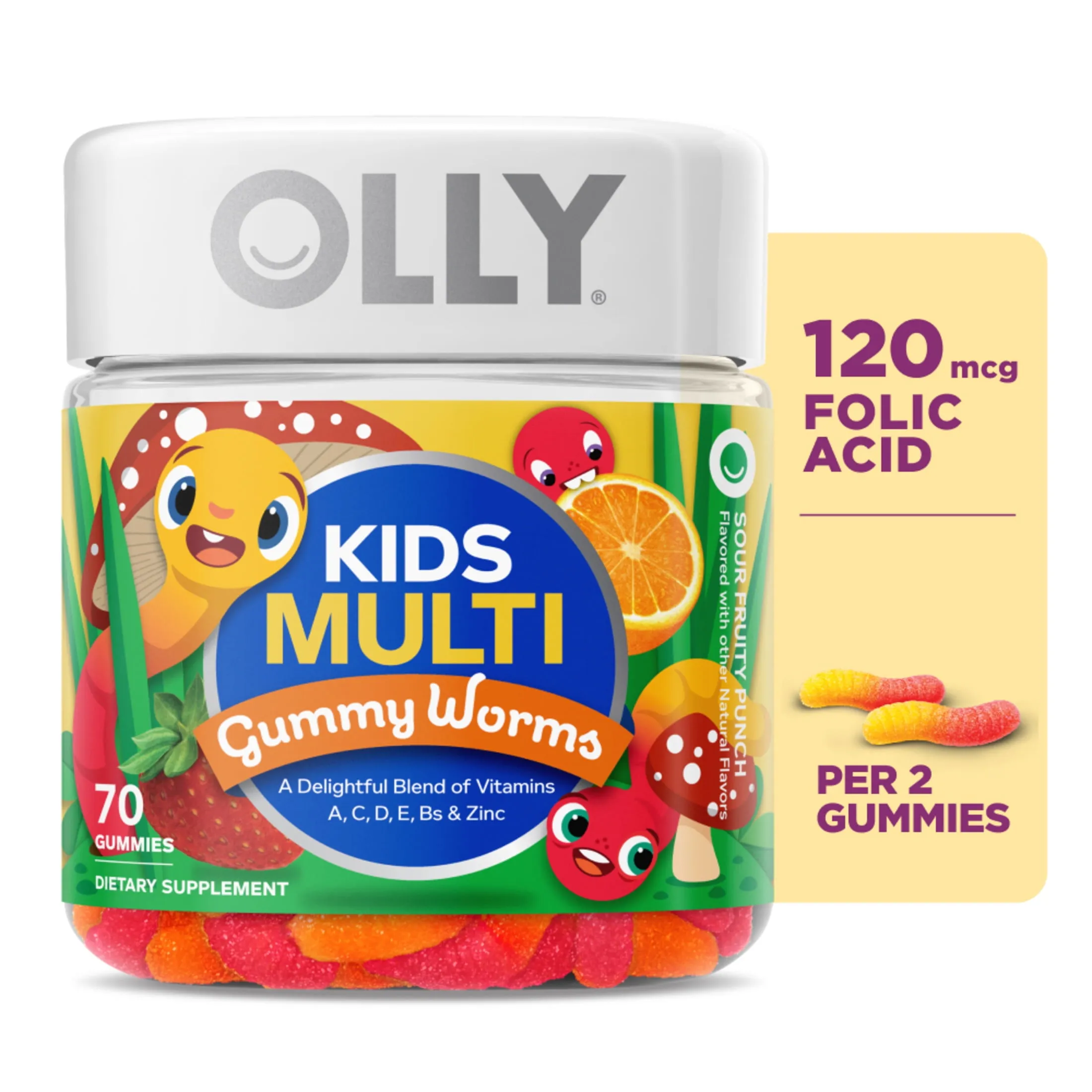 Olly Kids Multivitamin Gummy Worm Supplement