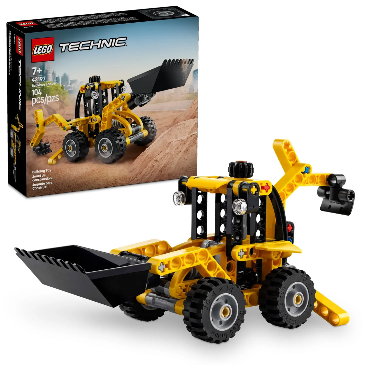 Lego Technic Backhoe Loader Construction Toys