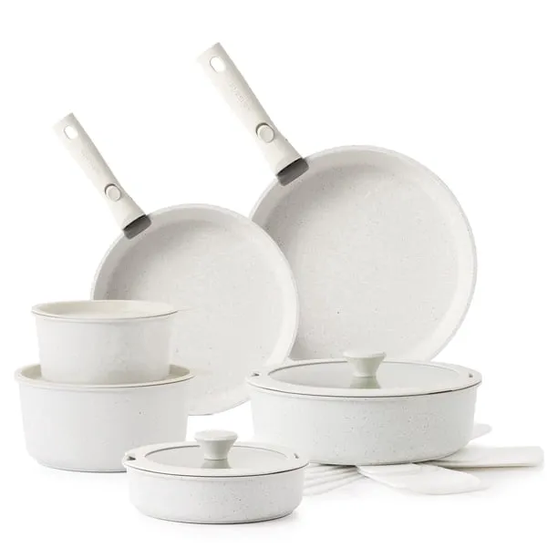 Sensarte Nonstick Cookware Sets with Detachable