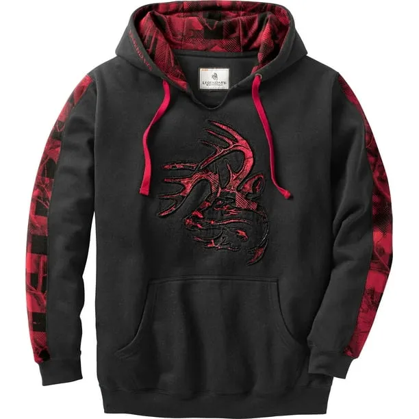 Men's Camo Plaid Outfitter Hoodie Pullover Long