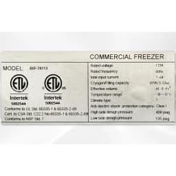 Commercial Reach in Freezer 2 Solid Doors - Thumbnail 8
