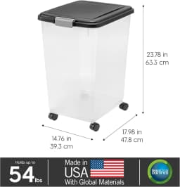 Iris Usa 54 Lbs Airtight Pet Food Container Dog - Thumbnail 3