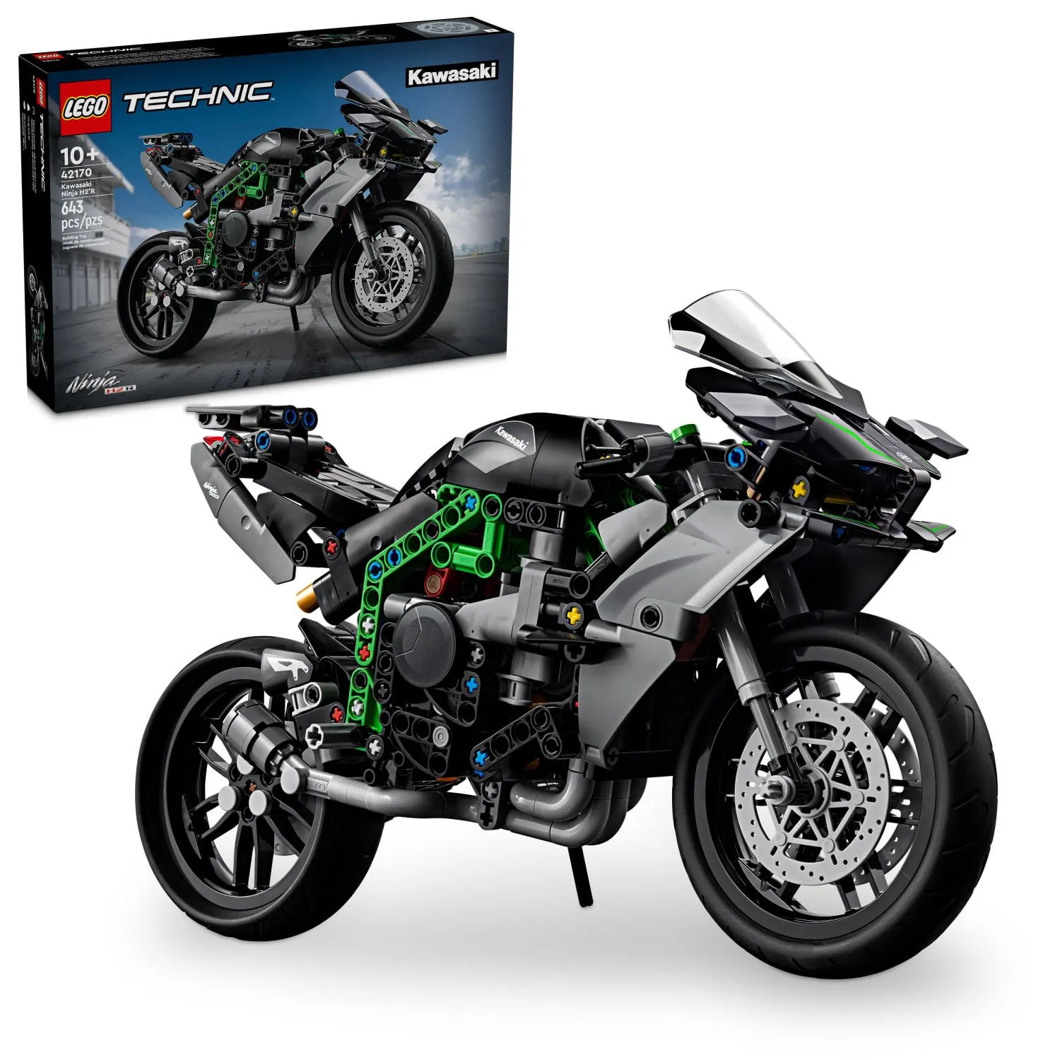 Lego Technic Kawasaki Ninja H2r Motorcycle Toy
