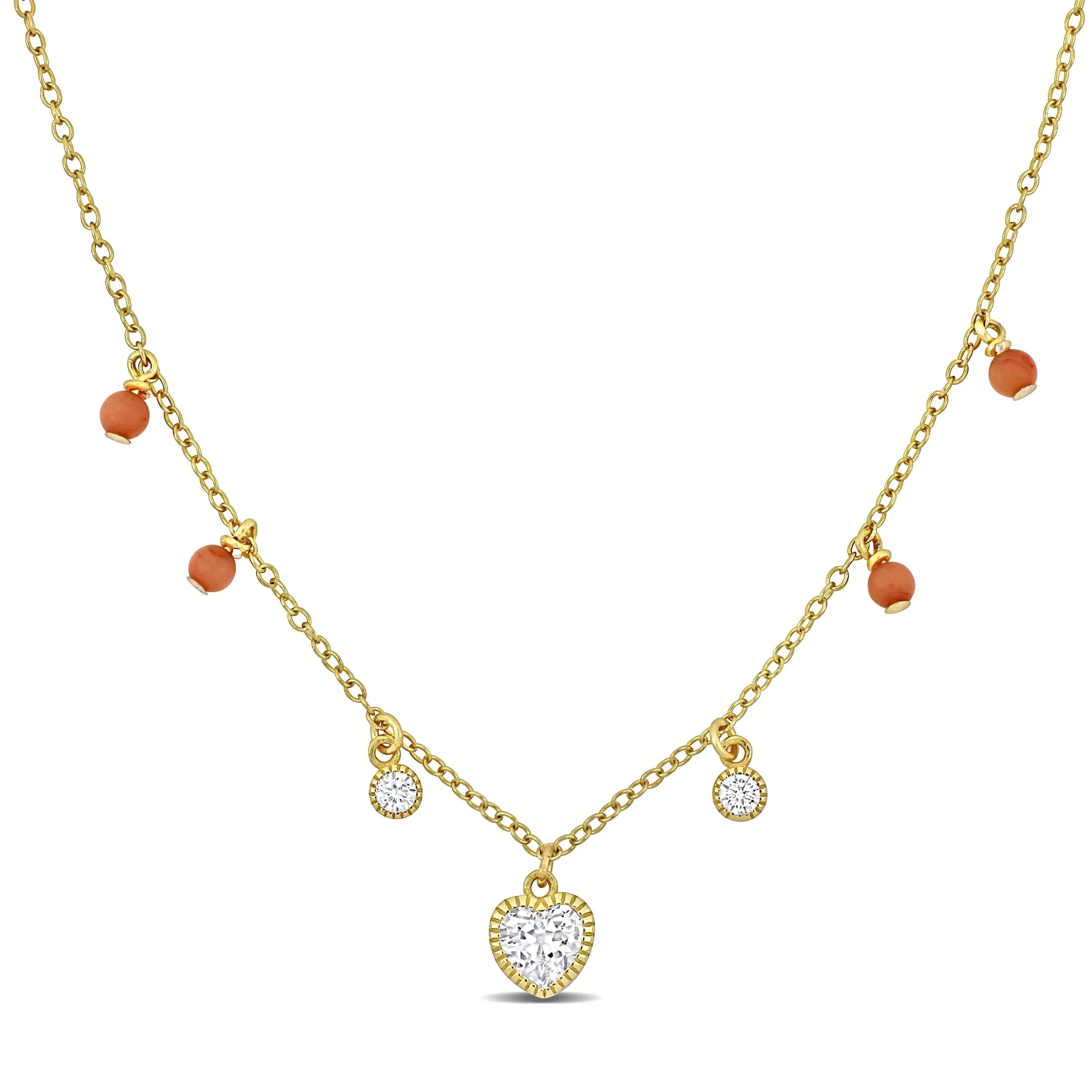 Women's Cubic Zirconia Yellow Gold Plated Jewelry Set