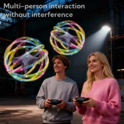 Mini Stunt Drone with Cool LED Lights 24GHZ Remote - Thumbnail 2