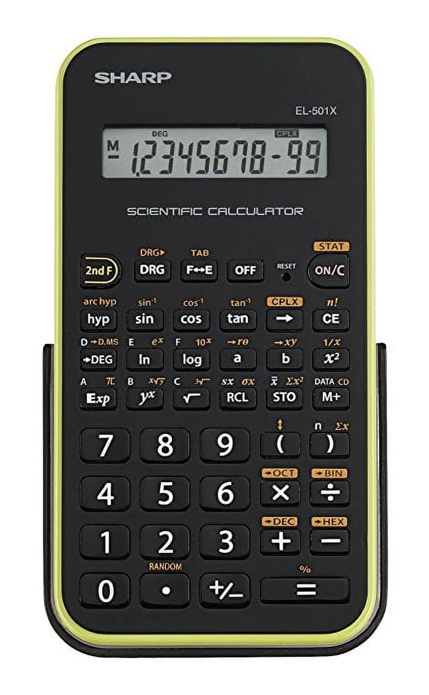 Sharp El 501XBGR Scientific Calculator with Hard