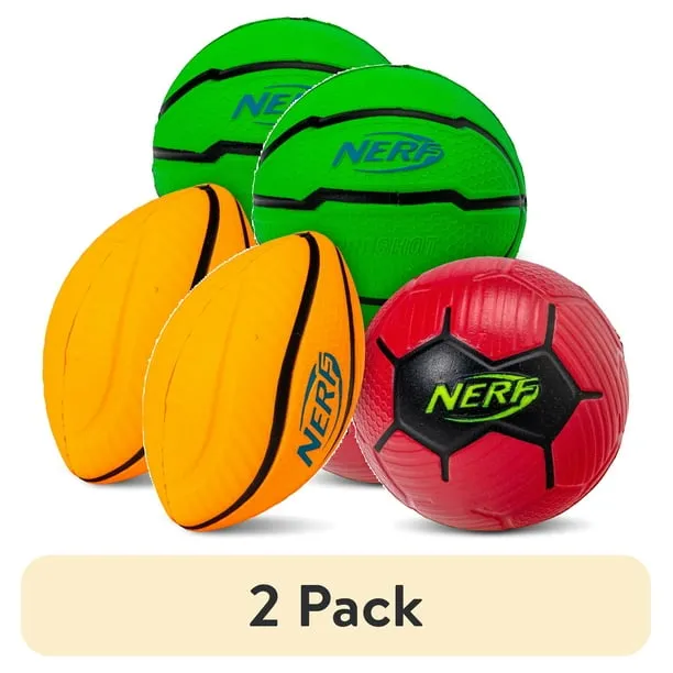 2 Pack Nerf Micro Foam Sports Ball Single Micro