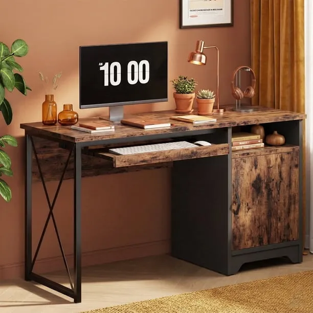 Bestier 47 Computer Desk Reversible Home Office