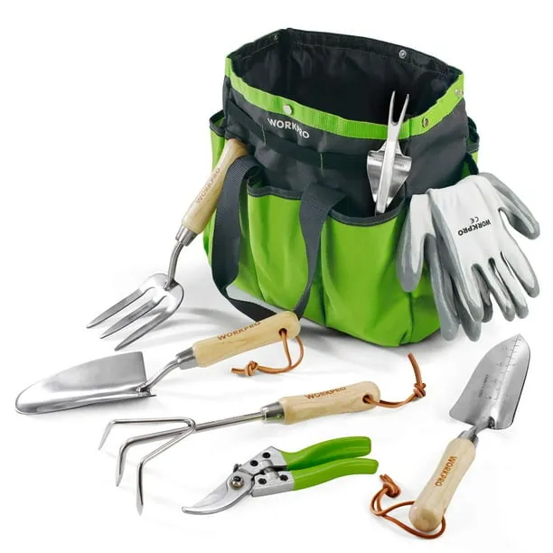 Workpro Garden Tools Set 7 Piece Stainless Steel