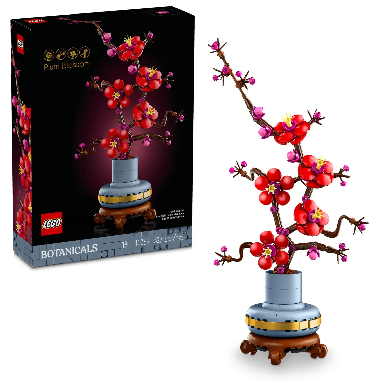 Lego Icons Plum Blossom Building Set Artificial