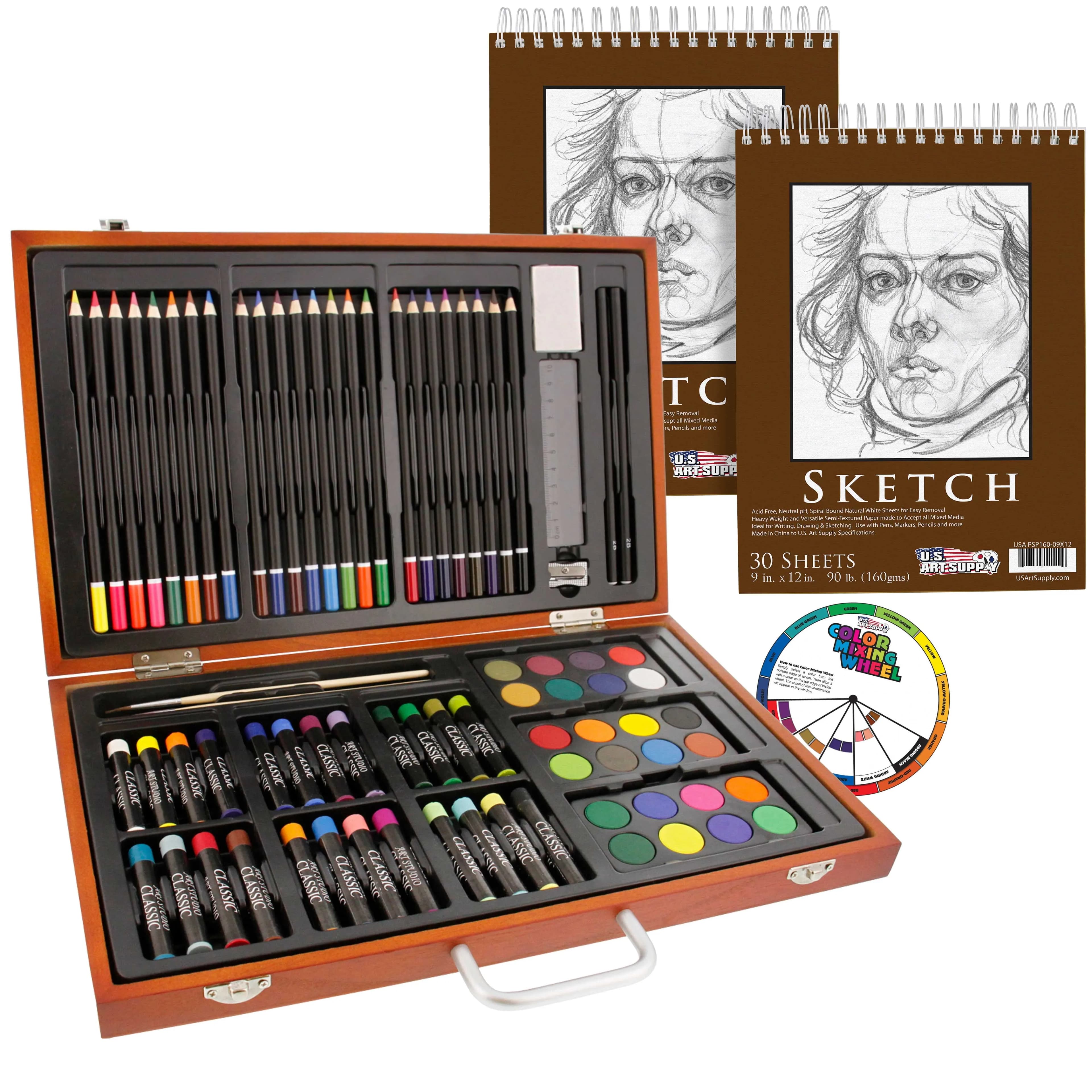 Us Art Supply 84 Piece Deluxe Artist Studio