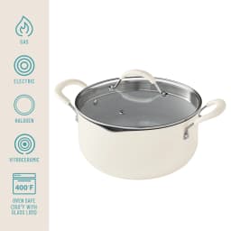 The Pioneer Woman Sutton 17 Piece Ceramic Cookware - Thumbnail 4