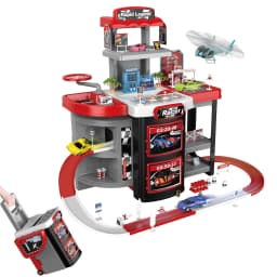 Bmag Race Track Set Garage Playset Parking Garage - Thumbnail 1