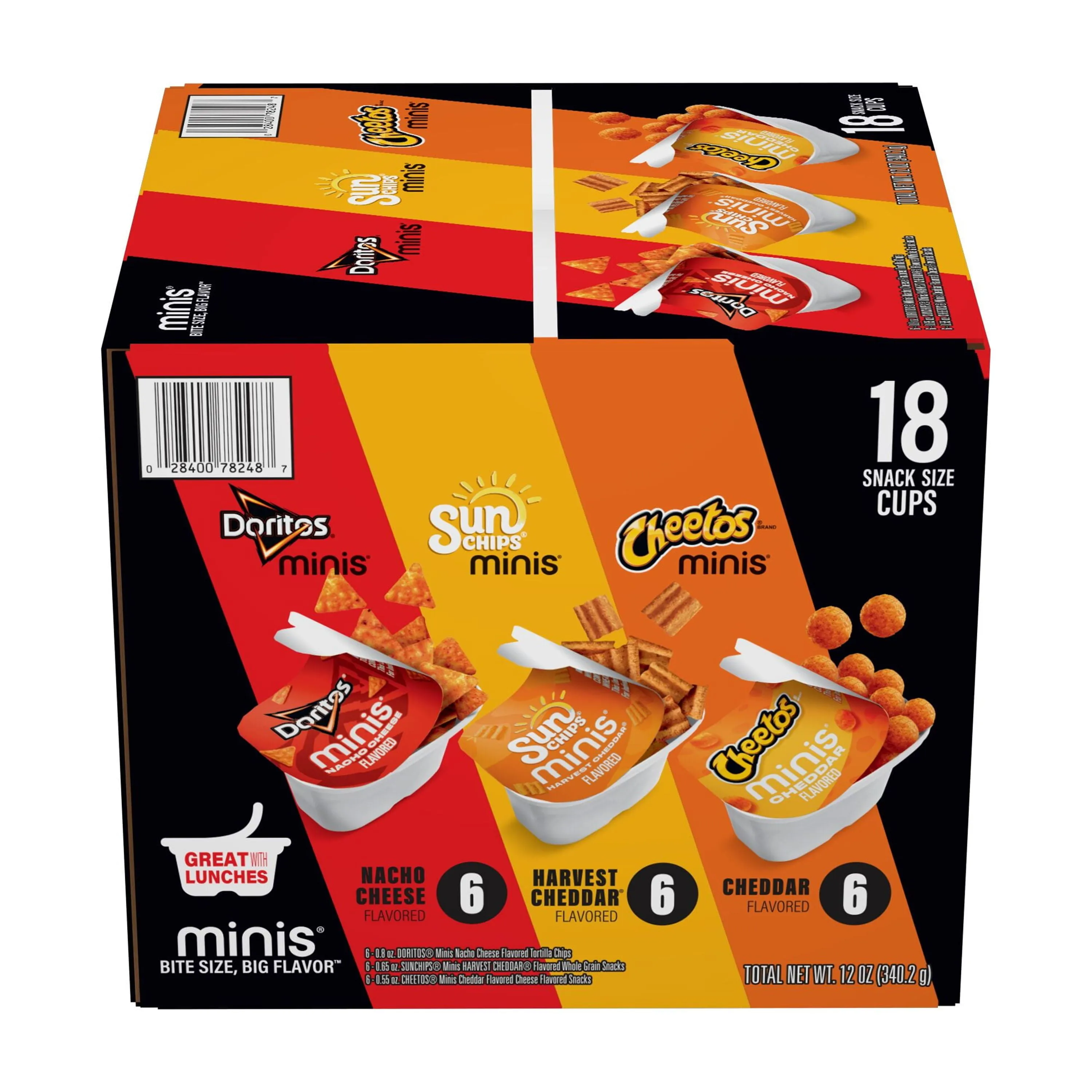 Frito Lay Minis Doritos Cheetos and Sunchips