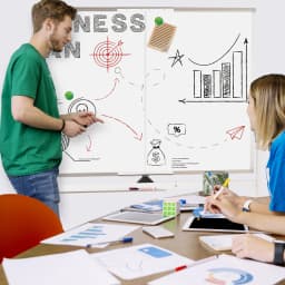 Tooloton Large Rolling Whiteboard on Wheels 48 X - Thumbnail 7